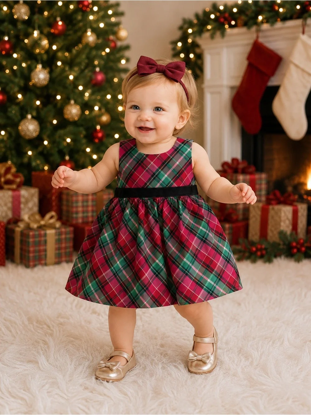 Plaid Dress - 12M